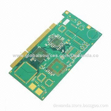 4 layer PCB boards with BGA and gold finger, gold plating